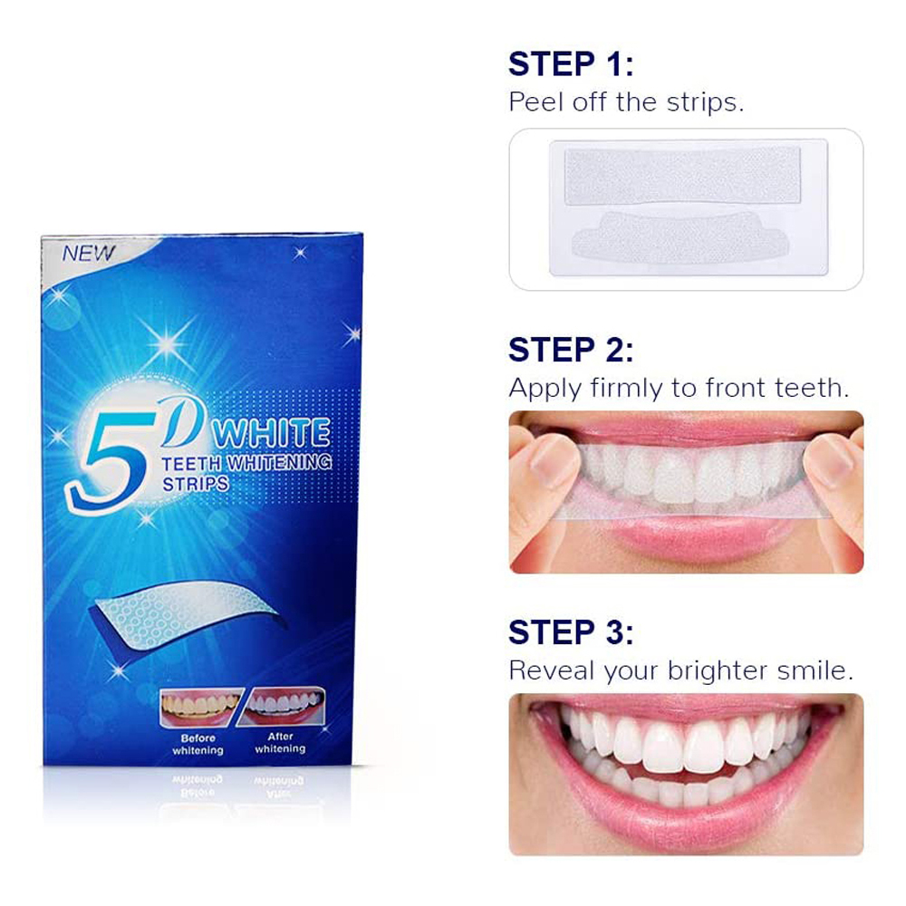 5D White Teeth Whitening Strip - đánh giá và giá Teeth Whitening Results