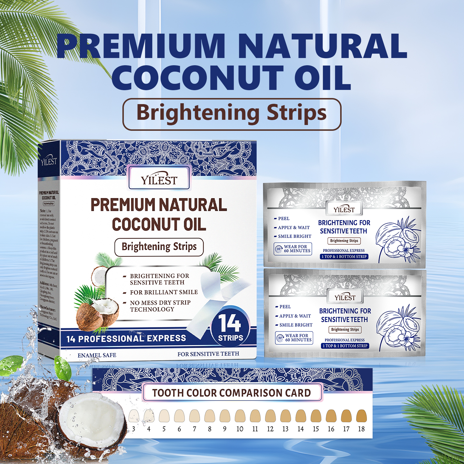 Teeth Whitening Strips 14pcs C - đánh giá và giá Teeth Whitening Strips Crest